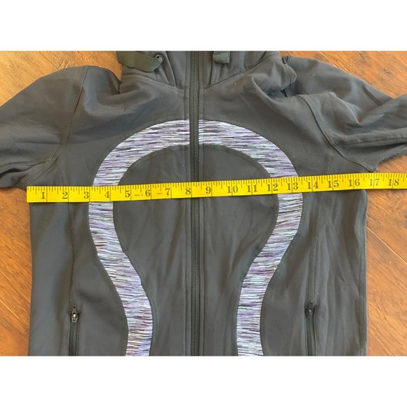 Lululemon Define Grey/Purple Hoodie Jacket Size 6 - Picture 7 of 9